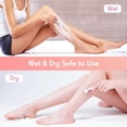 thumbnail image 3 of 4 in 1 Electric Razor for Women, Anpro Cordless Face Shaver Set, Wet & Dry Lady Hair Remover, Painless Facial & Body Hair Exfoliation USB Charging for Bikini Line, Nose Hair, Eyebrow, Arm, Leg, 3 of 9