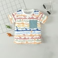 thumbnail image 6 of HAOTAGS Boy And Girls' Casual Short Sleeve Tops, Round Neck Tee with Shorts Sets Sky Blue, 6 of 9