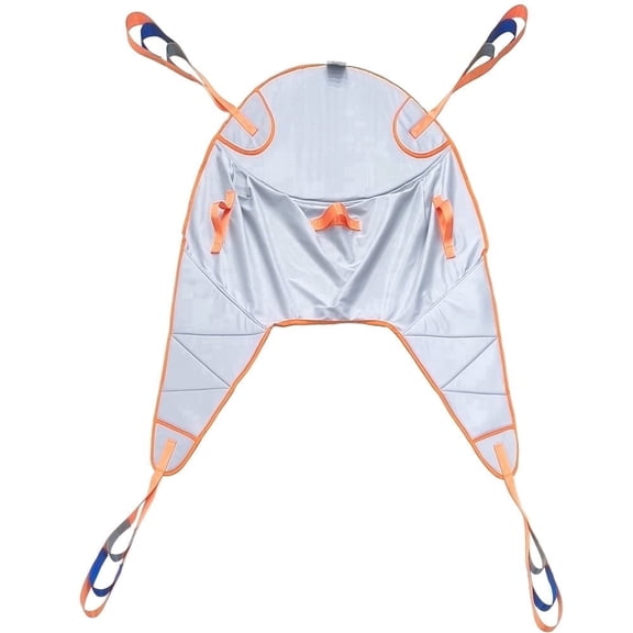 BUYHAO Padded U-Sling, Universal Patient Lift Sling for Home Use, Divided Leg Sling with Head Support for Toileting, Transfer Lift Slings, Size L (Large), Supports up to 500 lbs