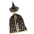thumbnail image 1 of Disfraz de mago para Halloween, capa con estrellas, sombrero de bruja para niños., 1 of 9