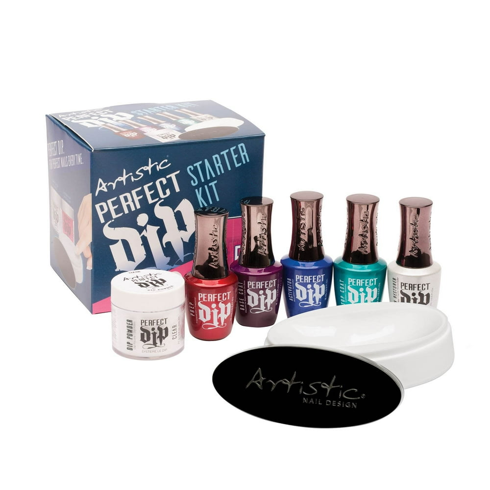 Artistic Nail Design Perfect Powder Dip Starter Polish Kit