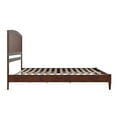 thumbnail image 4 of King Size Wood Platform Bed - Low Profile Modern Design, Walnut Finish, 4 of 5