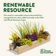 thumbnail image 4 of Greenes Fence 46 in. x 11 in. x 7 in. Cedar Wood Planter Box with Rail Mount Brackets, 4 of 8