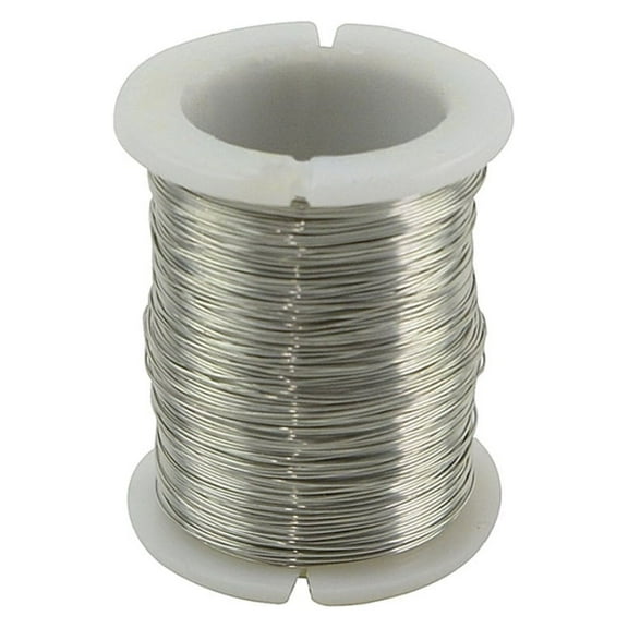 28 Gauge Silver Round Dead Soft Wrapping Wire 30 Yd. Spool Sewing Hobby Jewelry Repair