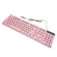 thumbnail image 1 of Rétro Clavier de Jeu Filaire, Clavier de Jeu Mécanique de Style Machine à Écrire Rétro-Éclairé avec 104 Touches Rondes, Touches Multimédia, Clavier USB Ergonomique pour Ordinateur Portable de Bureau, 1 of 8