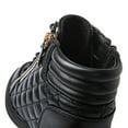 thumbnail image 5 of GLOBALWIN Women's Ankle Boots Black Wedge Sneakers For Women 8M, 5 of 8
