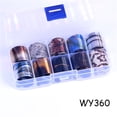 thumbnail image 1 of DPTALR 10 Rolls Holographic Nail Art Transfer Foil Sticker Flower Paper Wraps, 1 of 2