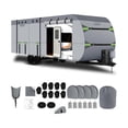 thumbnail image 7 of 24-27 FT RV Cover Upgraded 8 Layers Top Camper Cover Travel Trailer RV Cover with Extra Long Windproof Ropes(Non-Woven Fabric), 7 of 7