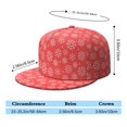 thumbnail image 5 of Custom Christmas Printed Flat Baseball Cap – Adjustable Snapback Hat with Flat Bill, Breathable and Durable, Personalized Design for Sports, Travel & Daily Wear, 5 of 6