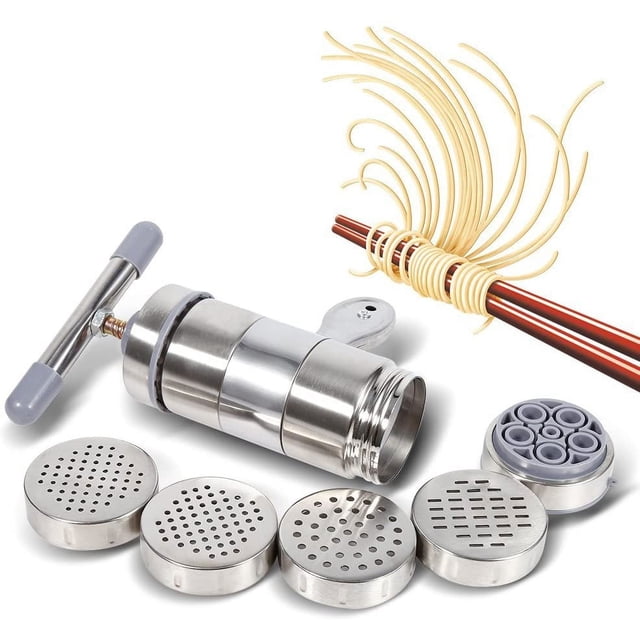 Máquina de Pasta máquina profesional de pasta de acero inoxidable exprimidor de frutas y verduras máquina de pasta triturada de macarrones prensados