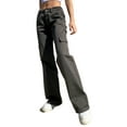 thumbnail image 2 of Faithtur Women Cargo Pants, Zipper Button Closure Casual Street Solid Loose Trousers with Pockets, 2 of 6