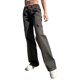 thumbnail image 2 of Sunloudy - Pantalones cargo para mujer, con cierre de botón, informales, sueltos, con bolsillos Sunloudy  S M L XL, 2 of 8