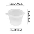thumbnail image 3 of 25ml Round Container Pots With Lids Hinged Pots Reusable Shot Cups Small Pot Restaurants, 3 of 3