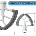 thumbnail image 3 of Flex Edge Beater For KitchenAid 4.5-5 Quart Tilt-Head Stand Mixers, Non-Stick Coated Blade Beater with Both-Sides Flexible Silicone Edges Bowl Scraper, Mixer Accessories Paddle Attachment, 3 of 6