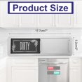 thumbnail image 2 of PATIKIL Dishwasher Magnet Clean Dirty Sign, 7x2 Inch Clean & Dirty Dishwasher Indicator Slider Silver Acrylic Magnet Sign Laundry Kitchen Gadget, Grey & White, 2 of 7