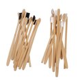 thumbnail image 2 of MasteelfCA 20pcs Disposable Toothbrushes Bamboo Toothbrushes for Home (Black White), 2 of 7
