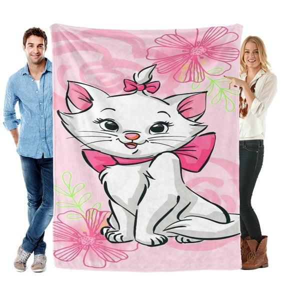 Throw Blanket for Marie Cat Soft Warm Bed Couch Flannel Blanket for Kids Boys Girls Gifts Home Decor 30x40 Inch