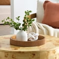 thumbnail image 4 of Better Homes & Gardens Ribbed Wood Decorative Tray, Honey Finish, 16.4", 4 of 7