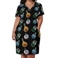 thumbnail image 3 of Frascos de hechizo de cuatro elementos vestido suelto con bolsillo vestido de noche para mujer vestidos de fiesta para mujer, 3 of 7