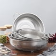 thumbnail image 4 of Metal Colander with Handle Pasta, Pasta, Fruit, Vegetable, Kitchen Food Strainer Basket Stainless Steel Colander Bowl Mesh Strainer, 4 of 8