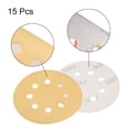 thumbnail image 3 of Uxcell 400 Grits 8-Holes Sanding Discs Hook and Loop Wet Dry Sandpaper Sander Aluminum Yellow 15pcs, 3 of 5