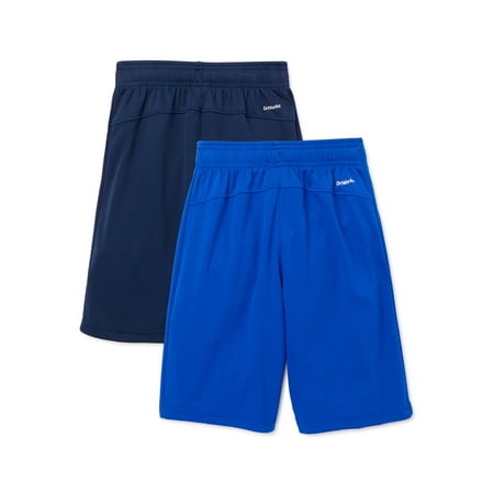 Athletic Works - Athletic Works Boys Core DriWorks 2-Pack Shorts, Sizes ...