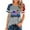 Gray(Style 87), variant on Independence Blouses for Women Casual Crew Neck Short Sleeve Pleated Tops Fashion Clothes