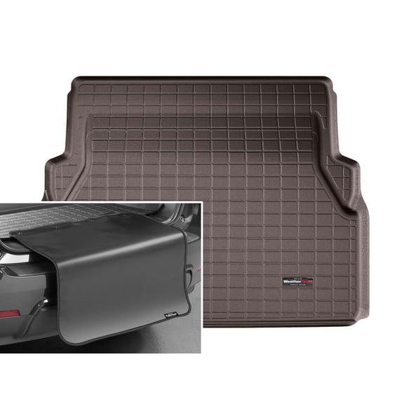 WeatherTech Cargo Trunk Liner with Bumper Protector compatible with 2021-2025 Toyota Sienna - Behind 2nd Row w/ Bumper Protector, Cocoa