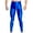 Blue, variant on Mens Oil Shiny Glossy Compression Pants Stretchy Nylon Smooth Bulge Pouch Leggings Tights Pants Red 4(M)