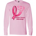 thumbnail image 3 of Inktastic Breast Cancer Awareness Ribbon and Butterflies Long Sleeve T-Shirt, 3 of 5