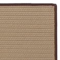 thumbnail image 2 of 9' x 12' Brown and Tan All Purpose Handcrafted Reversible Rectangular Outdoor Area Throw Rug, 2 of 2