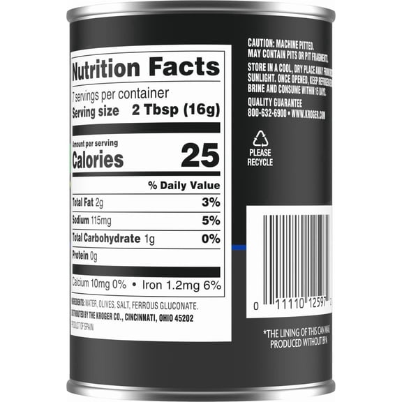 Kroger Sliced Ripe Olives 3.8 oz - Pack of 1