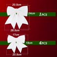 thumbnail image 3 of LINLIN Large Gold Glitter Bows for Christmas Tree Decoration- 5PCS Christmas Decorative Bows Christmas Tree Bow Christmas Bows Decorative Xmas Decor Wreath Ornament, 3 of 8