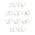 thumbnail image 1 of Sonducket 1 par de pendientes para niña, pendientes decorativos de oro rosa para mujer, regalo para Amiga, círculo liso, decoración para Type1 NO1, 1 of 6