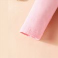 thumbnail image 7 of CAUYDY Newborn Baby Girl Clothes Cute Ruffle Sleeve Romper Pants Headband Fall Winter One-Piece Outfit Sets 3Pcs Pink and Purple 0 3 6 9 12 18 Months Pink Sizes 9-12 Months, 7 of 7