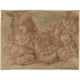 thumbnail image 3 of Gerrit Pietersz. Sweelink 14x12 Black Modern Framed Museum Art Print Titled - The Adoration of the Shepherds (1599), 3 of 5