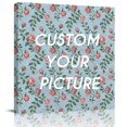 thumbnail image 2 of Spring Roses Botanical Wall Art Painting on Canvas, Farmhouse Floral Blue Canvas Art Home Prints Wall Art Framed Modern Artwork for Living Room Bedroom Wall Decor 20x20in, 2 of 9