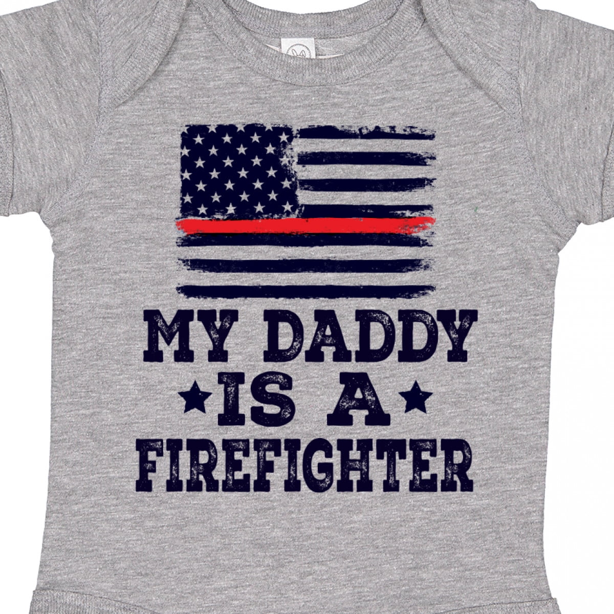 Inktastic Fireman Daddy is a Firefighter Boys or Girls Baby Bodysuit