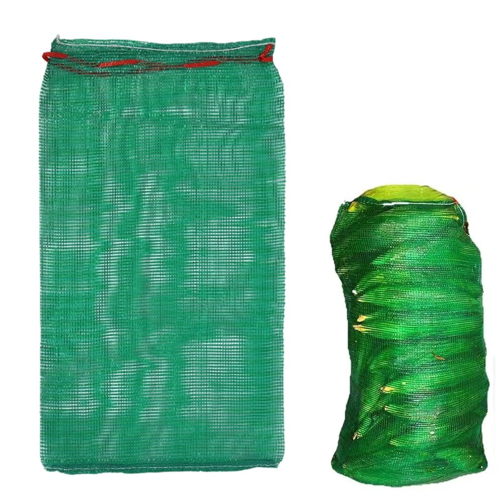 Vjnyvs 20Pcs Extra Large Reusable Produce Mesh Bag, Ventilated Storage Sack Vegetable Net Bags Onion Storage Bag Drawstring For Garden Produce Potato Storage