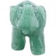 thumbnail image 2 of Figuras de elefante de cristal, elefante tallado de jade natural de 2 pulgadas, decoración del hogar, artículo de decoración del coche (aventurina verde), 2 of 5
