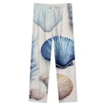 thumbnail image 4 of Oceanic Coral Prints Winter Female Pants Flannel High Waist Women Pants Lady Warm Straight Leg Plush Trousers, 4 of 7