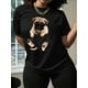 thumbnail image 2 of Camiseta para mujer Suave Transpirable verano[Perfect Spring Breathable T-Shirt] Women's Casual Pug Print T-Shirt - Crew Neck, Short Sleeve, Breathable Polyester - Perfect for Spring & SummerFather', 2 of 8