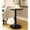 Black, variant on Round Wooden Pedestal Accent Table | Suitable for Bedroom or Living Room | KD Design with Solid Wood Legs | Meets 40lbs Weight Limit
