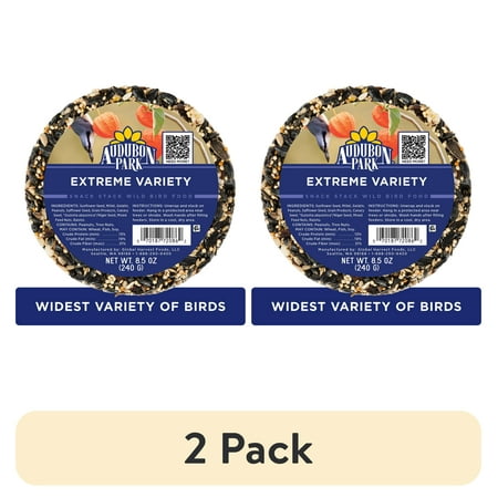 (2 pack) Audubon Park Extreme Snack Stack Wild Bird Food, Dry, 1 Count per Pack, 8.5 oz.