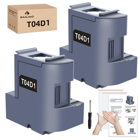 Caja de mantenimiento de tinta de repuesto, paquete de 2 unidades para impresora Epson