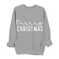 thumbnail image 2 of Sweatshirts for Women Crewneck Long Sleeve Loose Fit Tops Color Block Ribbed Trim Fashion 2025 Gray XL, 2 of 6