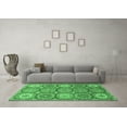 thumbnail image 3 of Ahgly Company Indoor Round Abstract Emerald Green Modern Area Rugs, 7' Round, 3 of 4