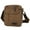 Brown, variant on Unisex Crossbody Bags TeqHome Canvas Crossbody Bags for Phone Tablet PC Key Messenger Purse Shoulder Bag with Adjustabke Belt Green