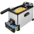 Kalorik 4.2 Qt. XL Deep Fryer with Oil Filtration Stainless Steel