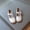 Beige, variant on Girls Mary Jane Flats Kids Princess Dress Shoes Solid Square Fabric Buckle Plain Gloss Upper Round Toe Low Stack Non Slip Sole School Daily Outdoor Casual Wear Flats(4-4.5 Years)